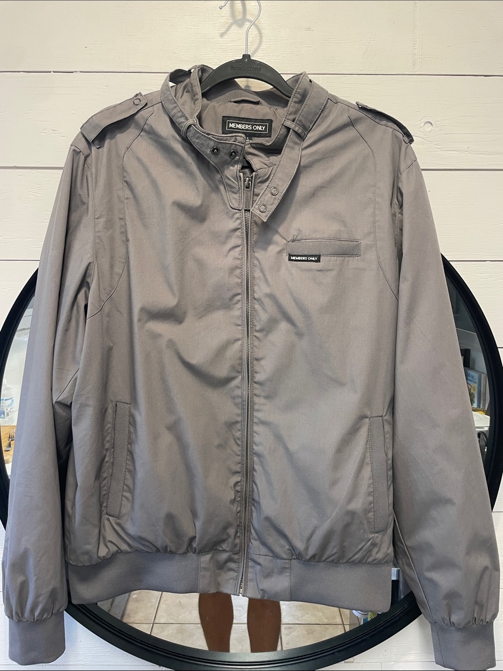 Members Only Original Iconic Racer Jacket for Men | Slim Fit | Large